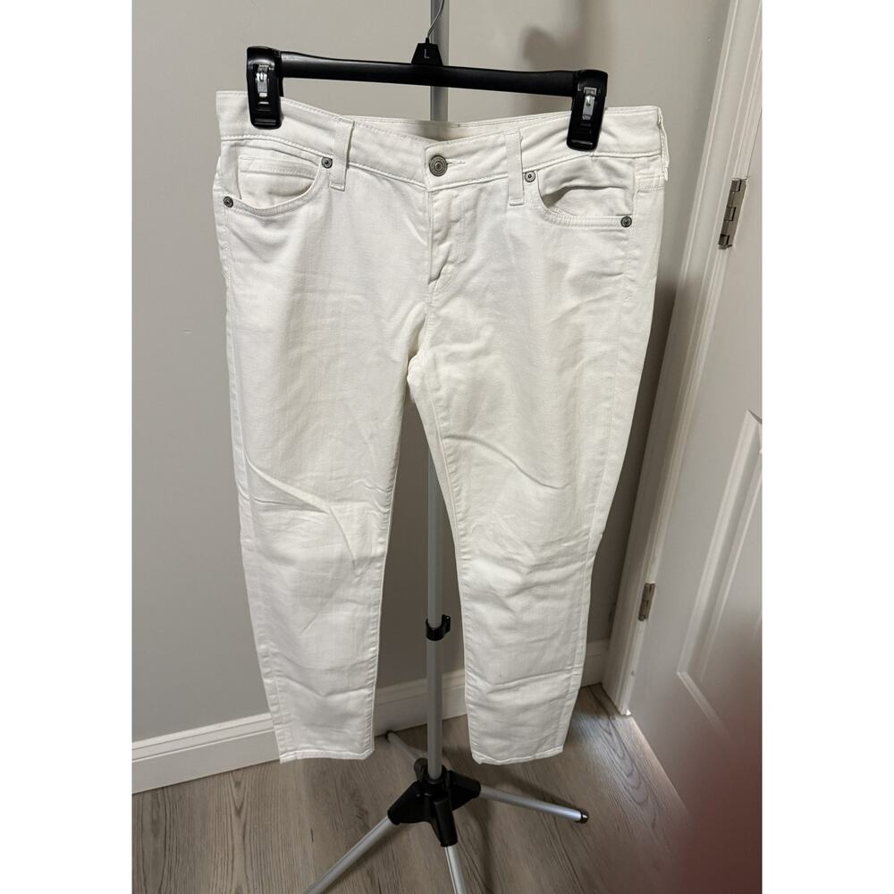 Vince White Stretch Jeans Size 27 Women's Slim/Skinny Straight Denim
